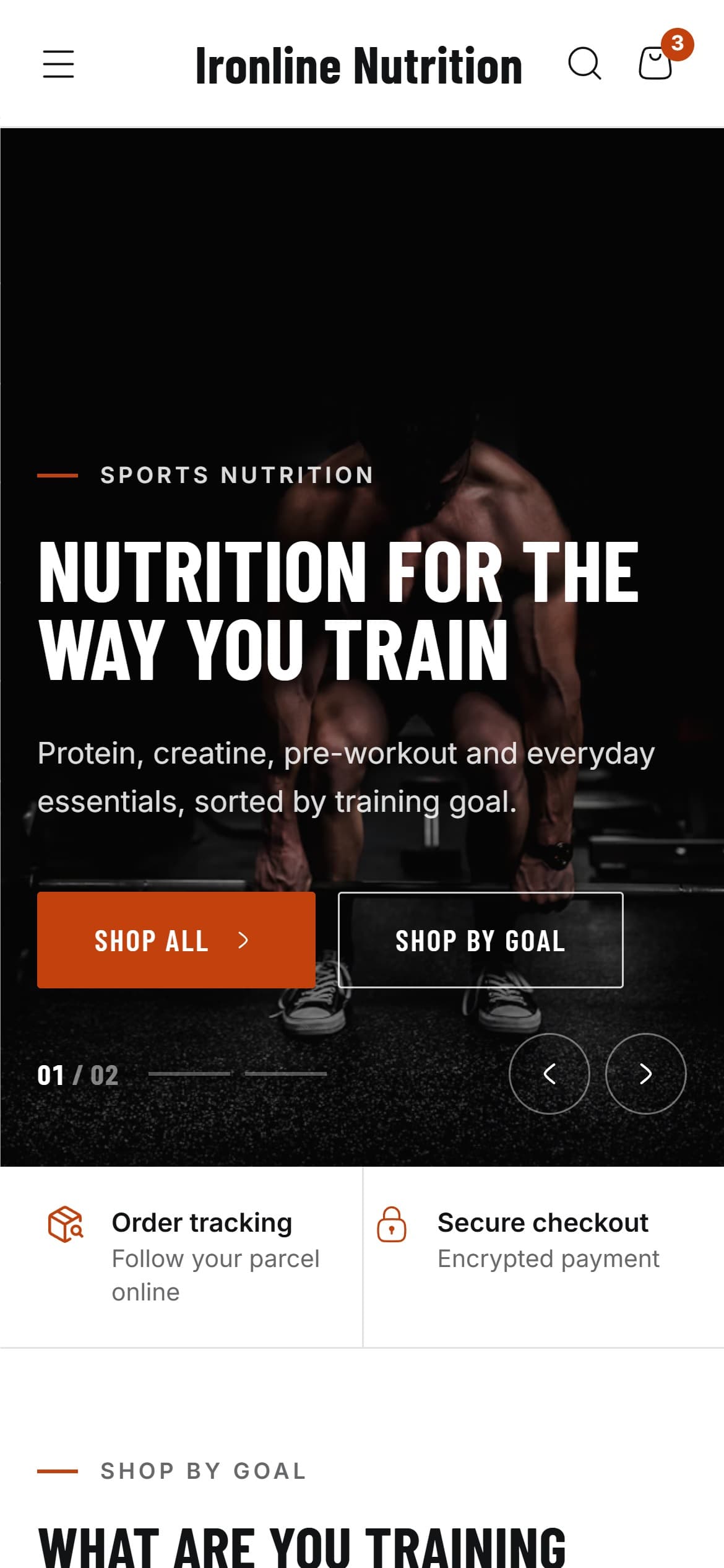 Brawn store theme, home page